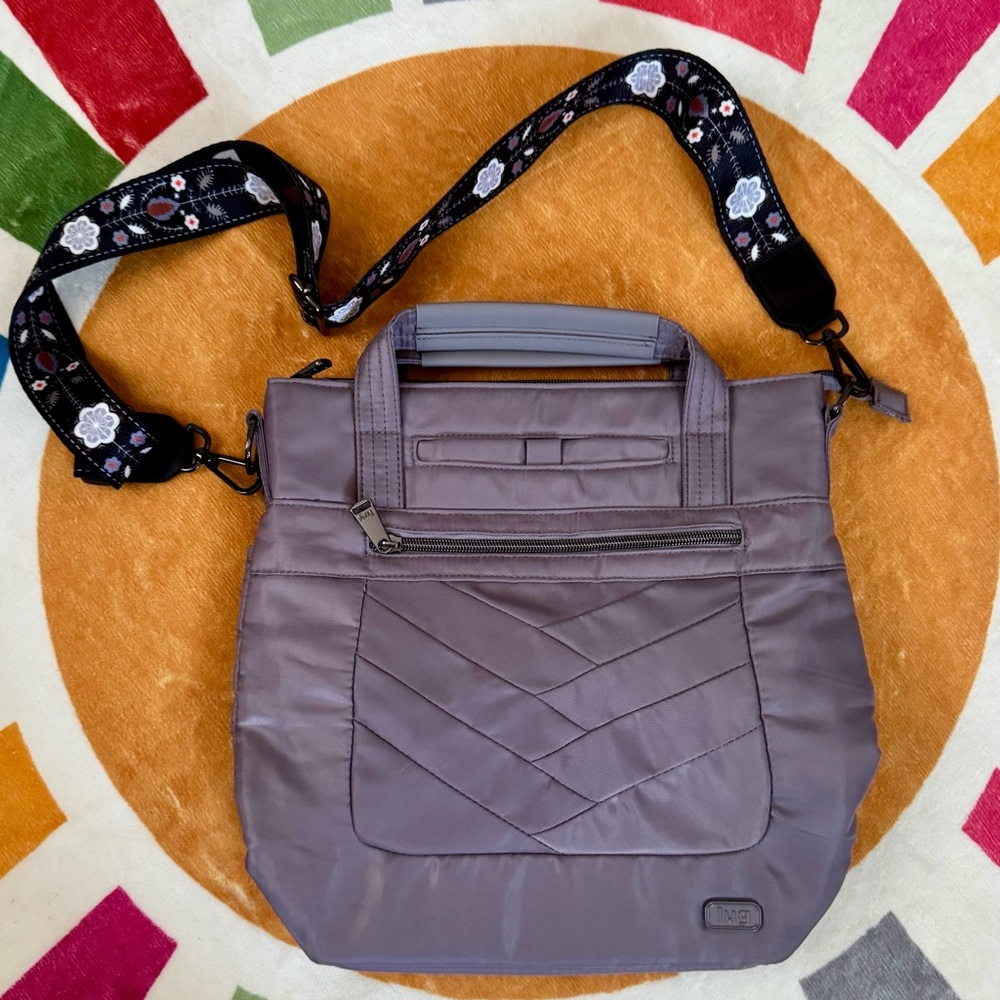 Lug Courier Tote Bag, Gray, NWOT